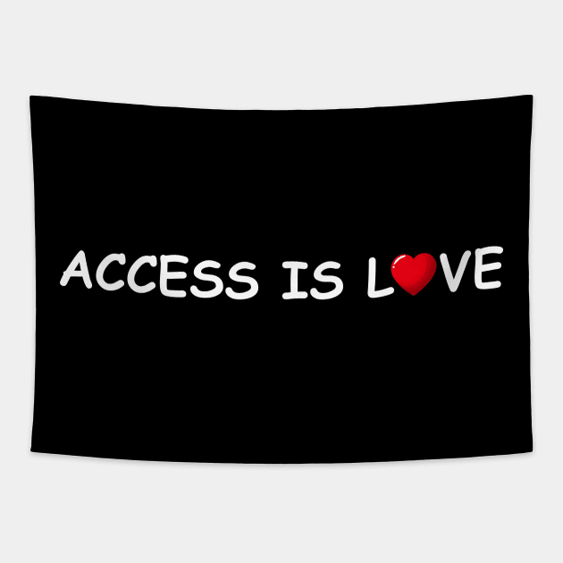 ACCESS LOVE Tapestry by DeeKay Designs