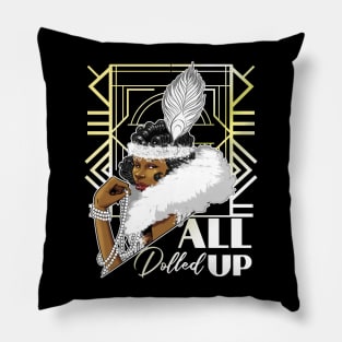 All Dolled Up 1920's Flapper Pillow