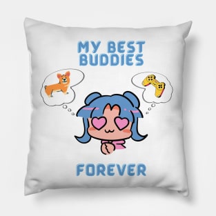 My Best Buddies Forever for Dog Lovers Pillow