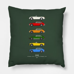 MGB classic car collection Pillow