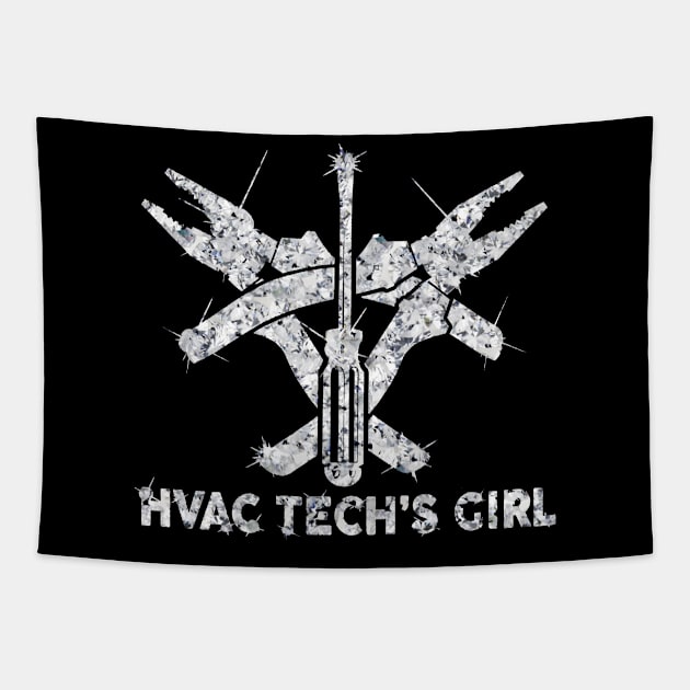 Hvac Tech's Lady New year Special Tapestry by QUYNH SOCIU