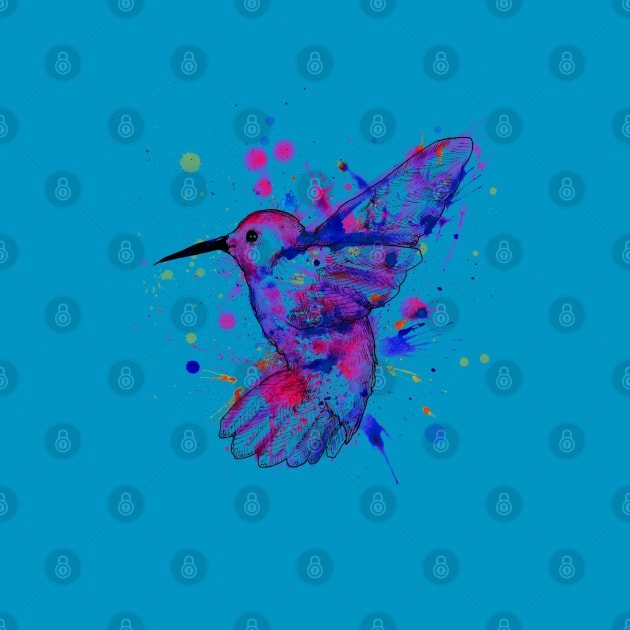 Hummingbird Splatter by LVBart