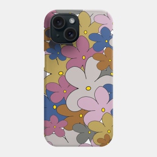 Multi Pastel Color Cartoon Flower Phone Case