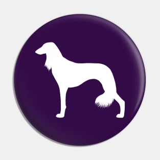 Saluki Dog Silhouette Pin