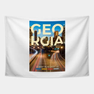 Georgia Travel Poster Tapestry