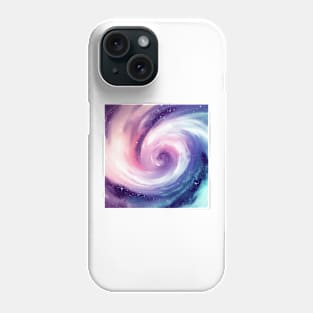 Purple Watercolor Galaxy Phone Case