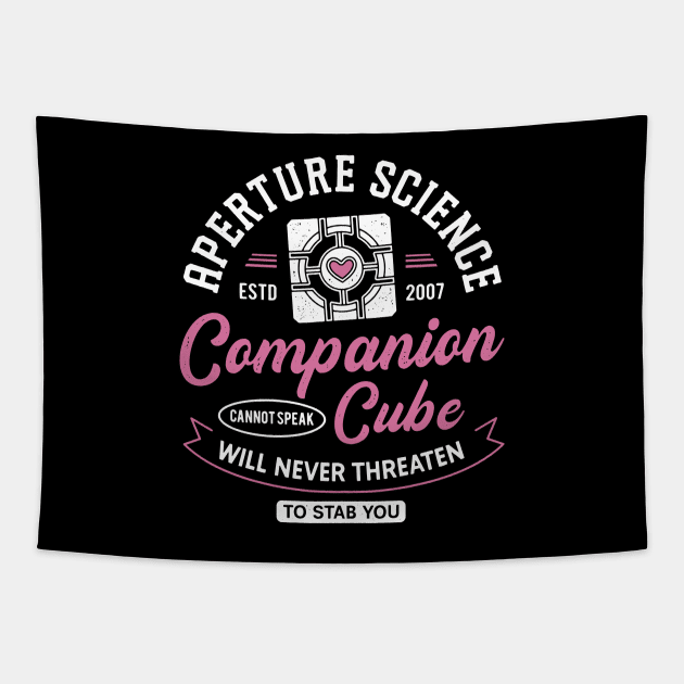 Companion Cube Crest Tapestry by Lagelantee