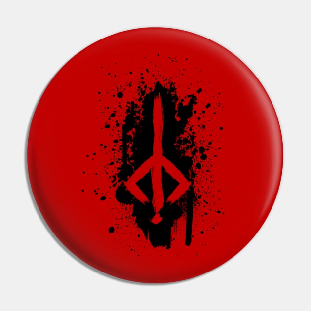 Bloodborne, hunter's rune black Pin by Gammatrap