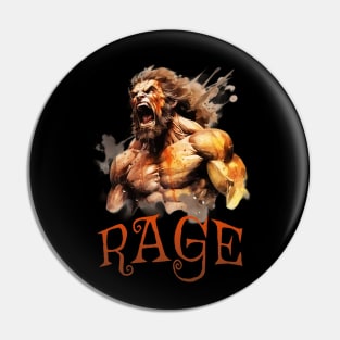 Barbarian Rage Pin