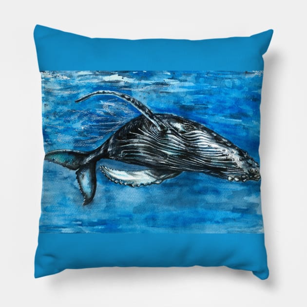 Blue Whale Play Pillow by Eara3