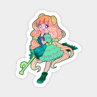 Scottish magical bear girl Magnet