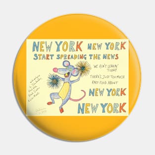 Restaurant Rats of New York New York Pin