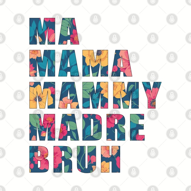 Funny colorful mothers quote design by Kouka25