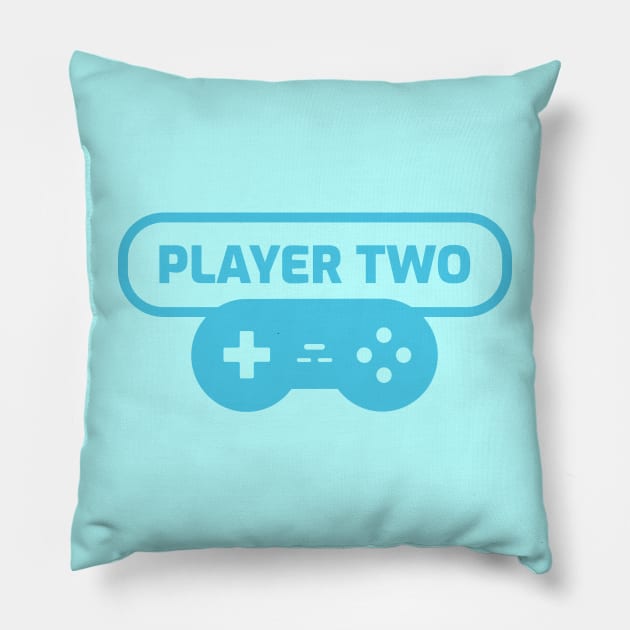 Player Two Pillow by MythicArtology