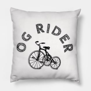 Bike Original Rider Black And White Circle Design Pillow