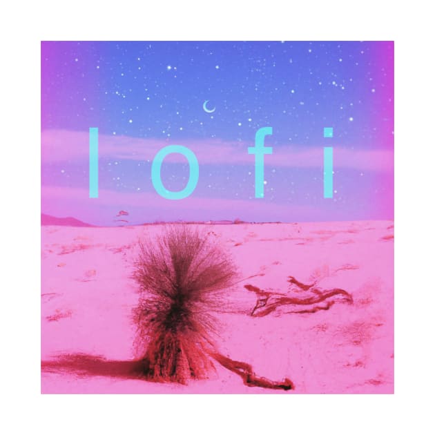 desert lofi logo by lofi_retrowave
