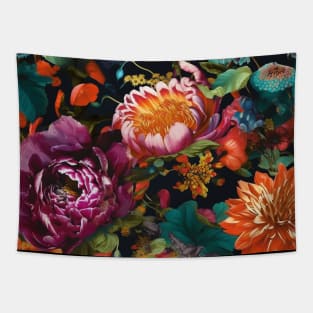 Colorful Flower Pattern V15 Tapestry