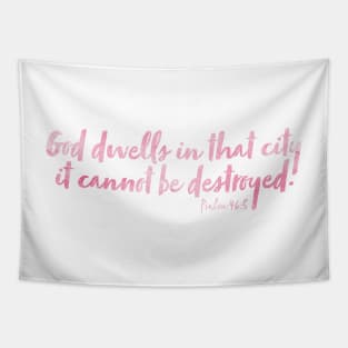 Christian Quote Watercolor Tapestry