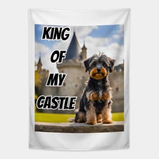 King of My Castle Yorkipoo Tapestry