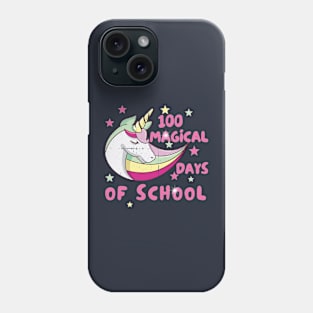 100th day of school, kindergarten teacher gift, Funny unicorn gift Phone Case