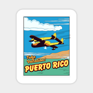 Puerto Rico travel poster Magnet