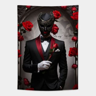 Be my Valentine Masquerade AI generated image Tapestry