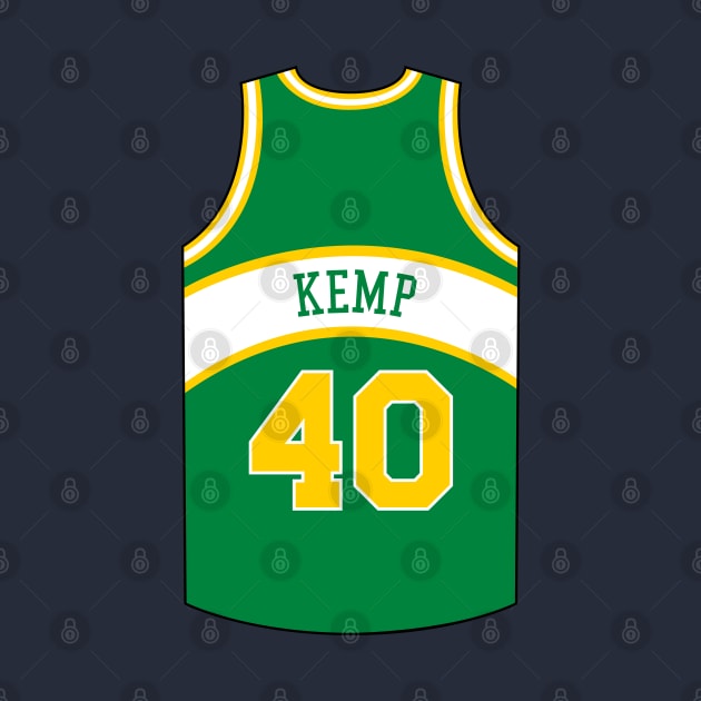 Shawn Kemp Seattle Supersonics Jersey Qiangy by qiangdade