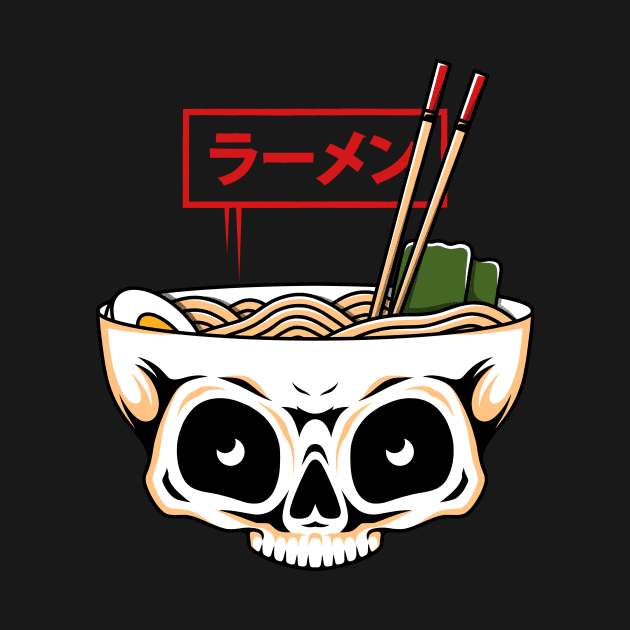 Skull Ramen by Alundrart