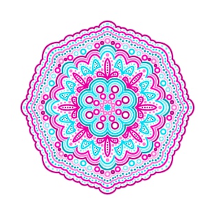 Pink & Blue Mandala T-Shirt