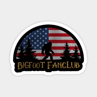 Bigfoot Fanclub (American Flag) Magnet