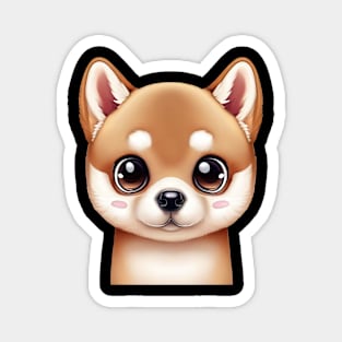 Shiba Inu Spirited Gaze Magnet