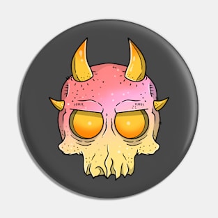 Peachy Skull Pin