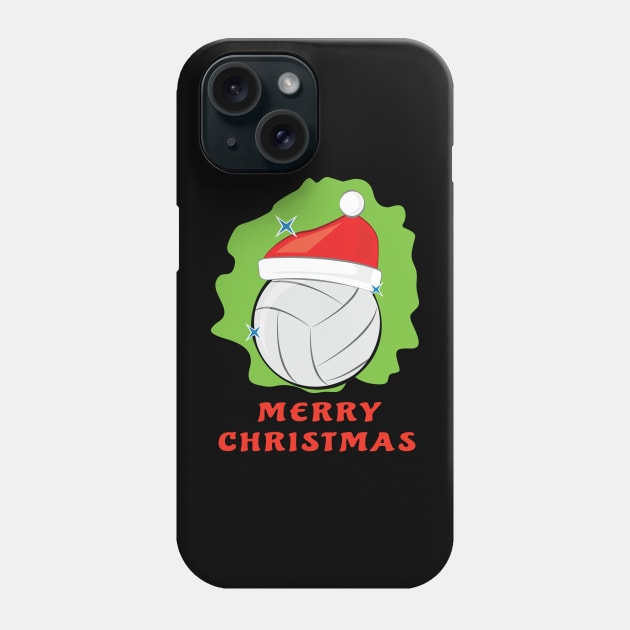 Merry Volleyball Christmas - Funny Phone Case by DesignWood-Sport