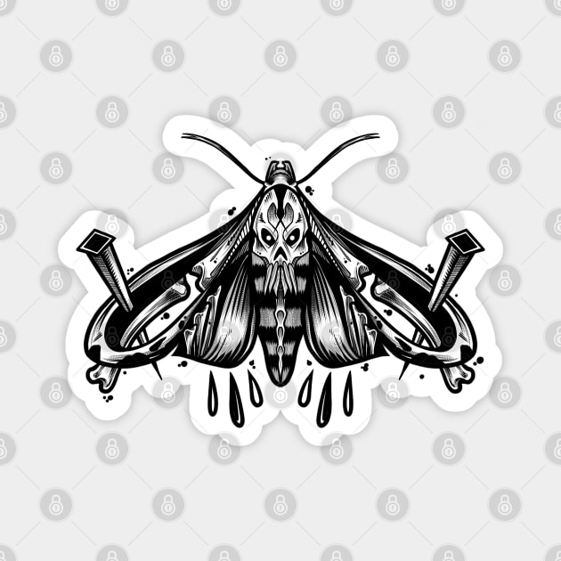 Death Moth Magnet by Scottconnick