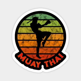 Muay Thai Fighter Kickboxing Boxer Thailand Magnet