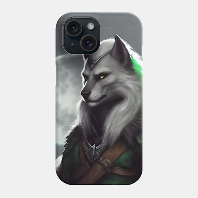 werewolf fantasy art green Phone Case by Chantel Fourie