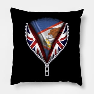 Australian Samoan Flag  Australian Samoa Flag zipped British Flag - Gift for Australian Samoan From Australian Samoa Pillow