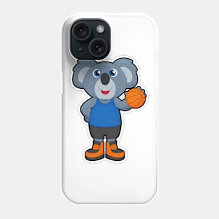 Koala as Basketball player with Basketball Phone Case