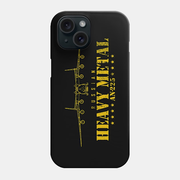 Russian Heavy Metal AN-225 (distressed) Phone Case by TCP