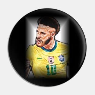 Neymar Jr Brazil Jersey Pin