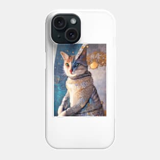 Silver armor knight cat: Milady Phone Case