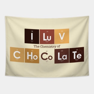 I Love Chocolate Chemistry Tapestry