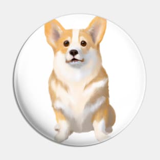 Cute Pembroke Welsh Corgi Drawing Pin