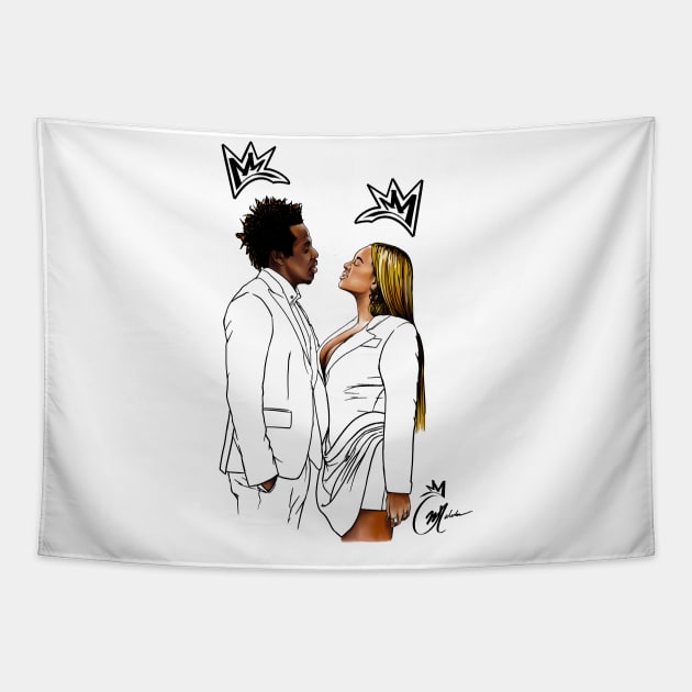 Power couple Tapestry by ATruMovement