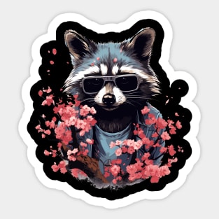 Cottagecore Raccoon Aestethic Mushrooms Cute Trash Sticker