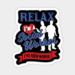 Social Worker Work Gift Magnet