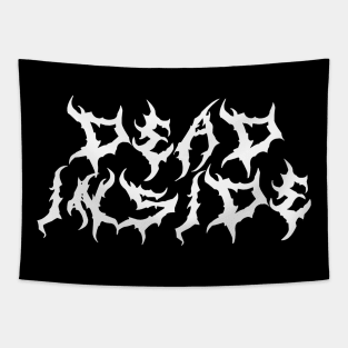 Dead Inside Metal Font Tapestry