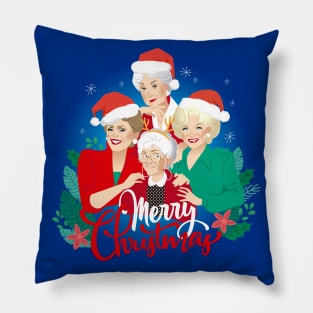 Golden Christmas Pillow