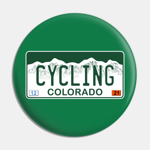 Colorado - Cycling Pin by zealology