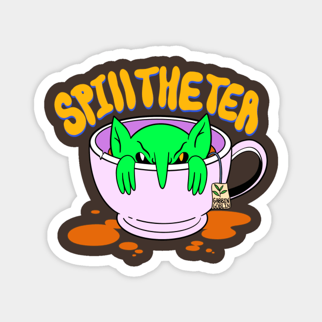 Tea Goblin Magnet by ghoulshack